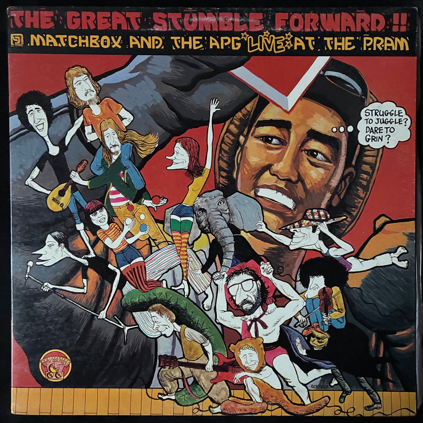 MATCHBOX AND THE A.P.G. - THE GREAT STUMBLE FORWARD (USED VINYL 1976 AUS EX+/EX+)