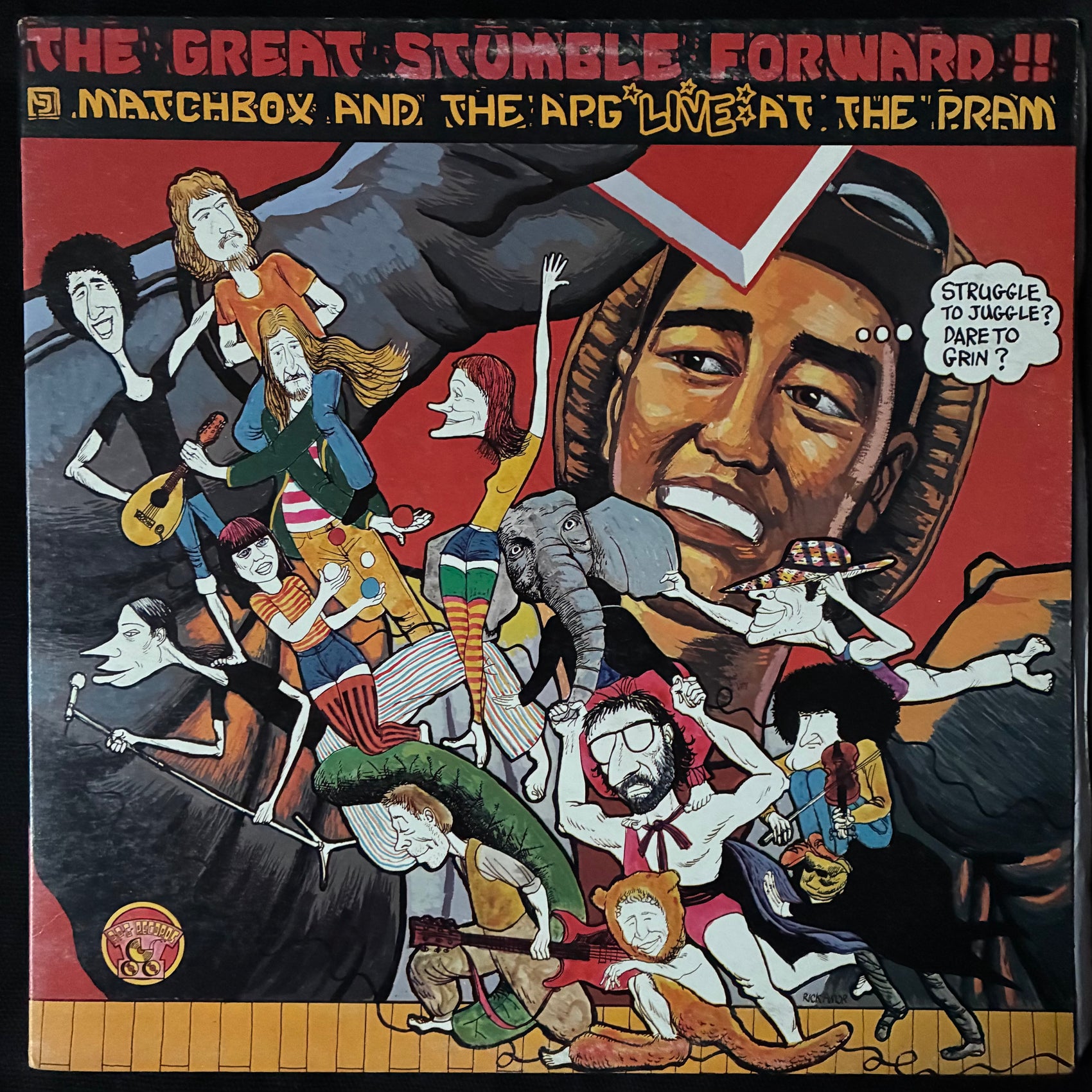 MATCHBOX AND THE A.P.G. - THE GREAT STUMBLE FORWARD (USED VINYL 1976 AUS EX+/EX+)
