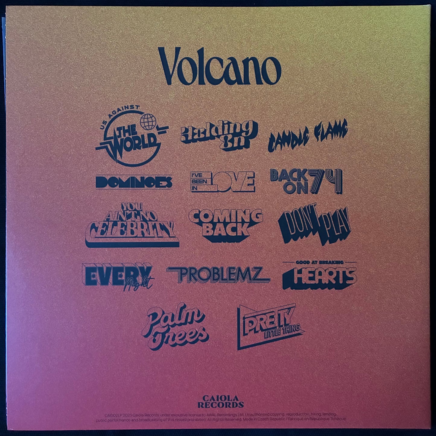 JUNGLE - VOLCANO (USED VINYL 2023 EU M-/M-)