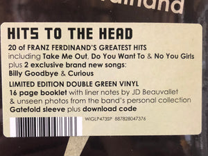 FRANZ FERDINAND - HITS TO THE HEAD (DOUBLE LP GREEN ) VINYL