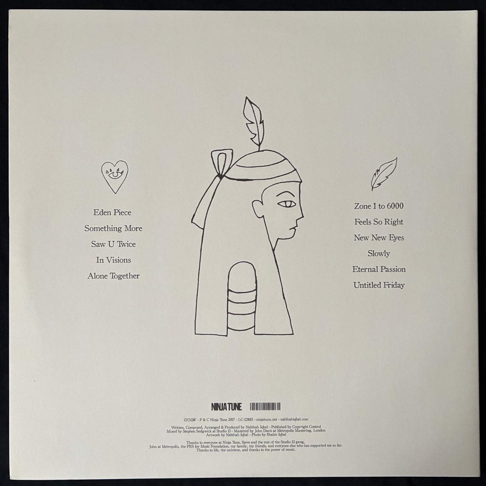 NABIHAH IQBAL - WEIGHING OF THE HEART (USED VINYL 2017 UK M-/M-)