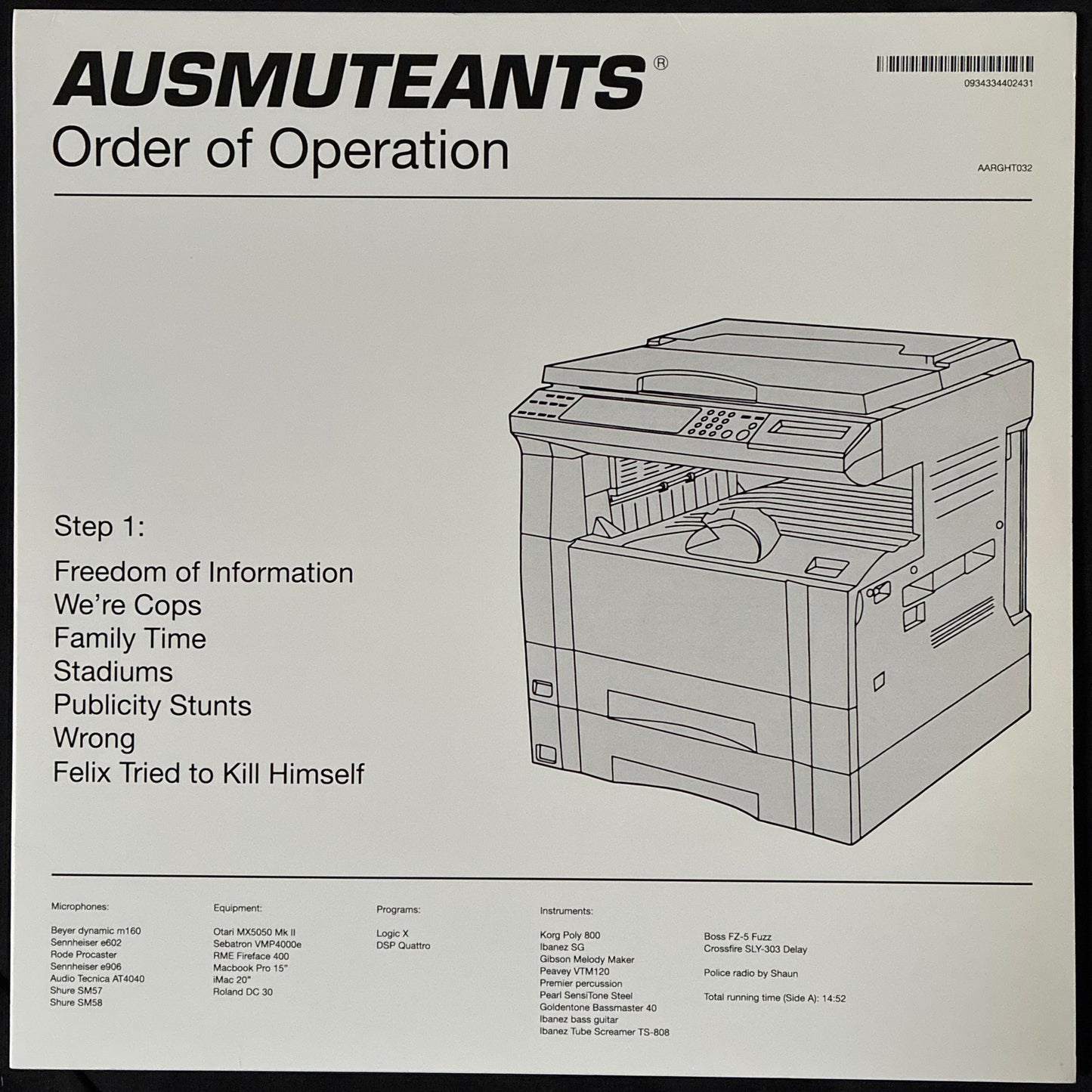 AUSMUTEANTS - ORDER OF OPERATION (USED VINYL 2014 AUS M-/M-)