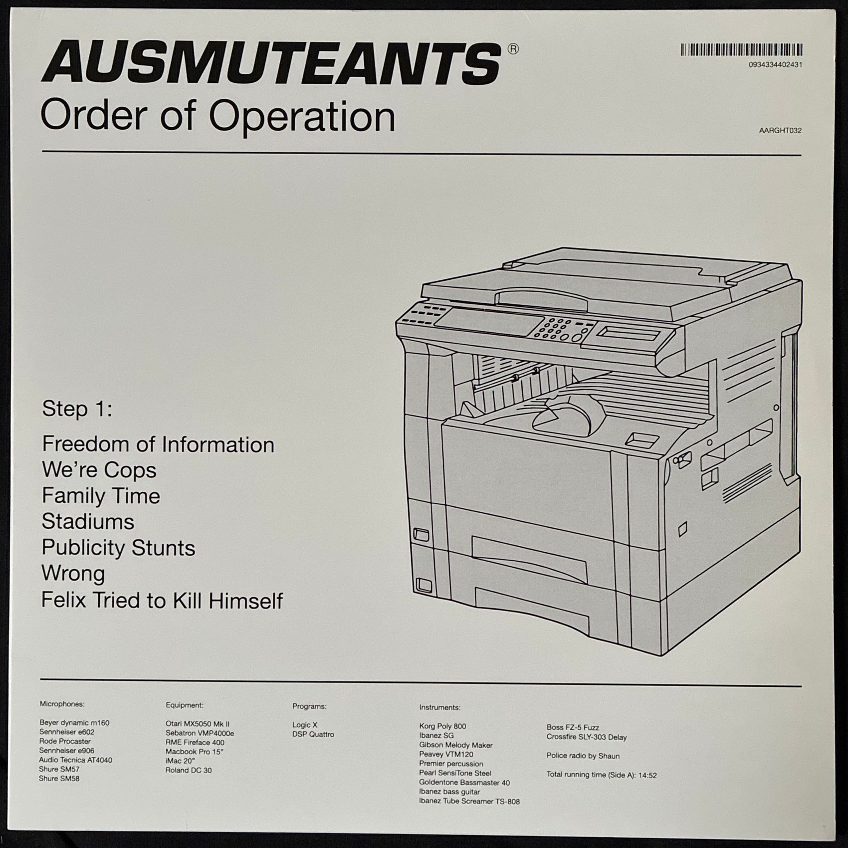 AUSMUTEANTS - ORDER OF OPERATION (USED VINYL 2014 AUS M-/M-)