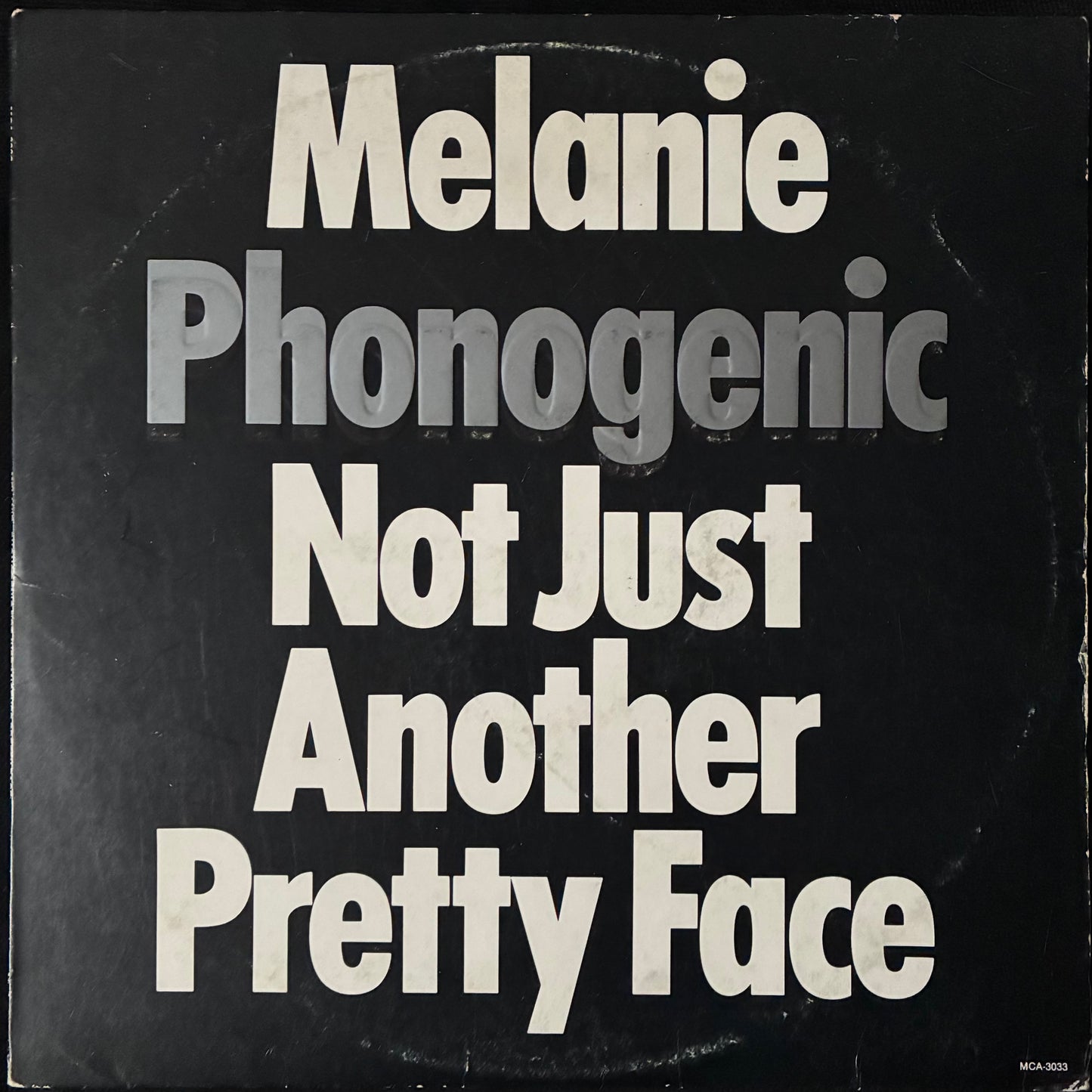 MELANIE - PHOTOGENIC NOT JUST A PRETTY FACE (USED VINYL 1978 US EX+/EX-)