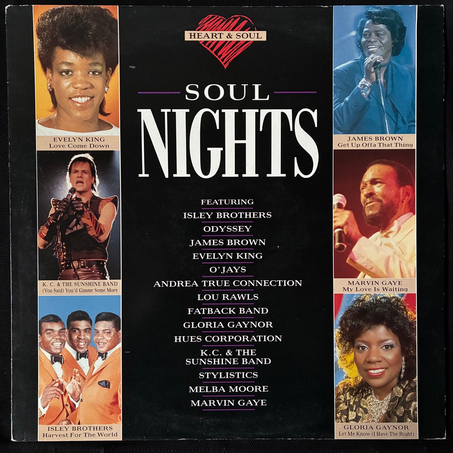 VARIOUS ARTISTS - HEART & SOUL - SOUL NIGHTS (USED VINYL 1988 UK M-/EX+)
