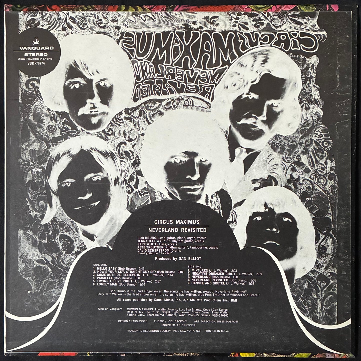 CIRCUS MAXIMUS - NEVERLAND REVISITED (USED VINYL 1968 US M-/M-)