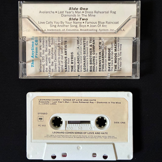 LEONARD COHEN - SONGS OF LOVE AND HATE (USED CASSETTE 1971 AUS)