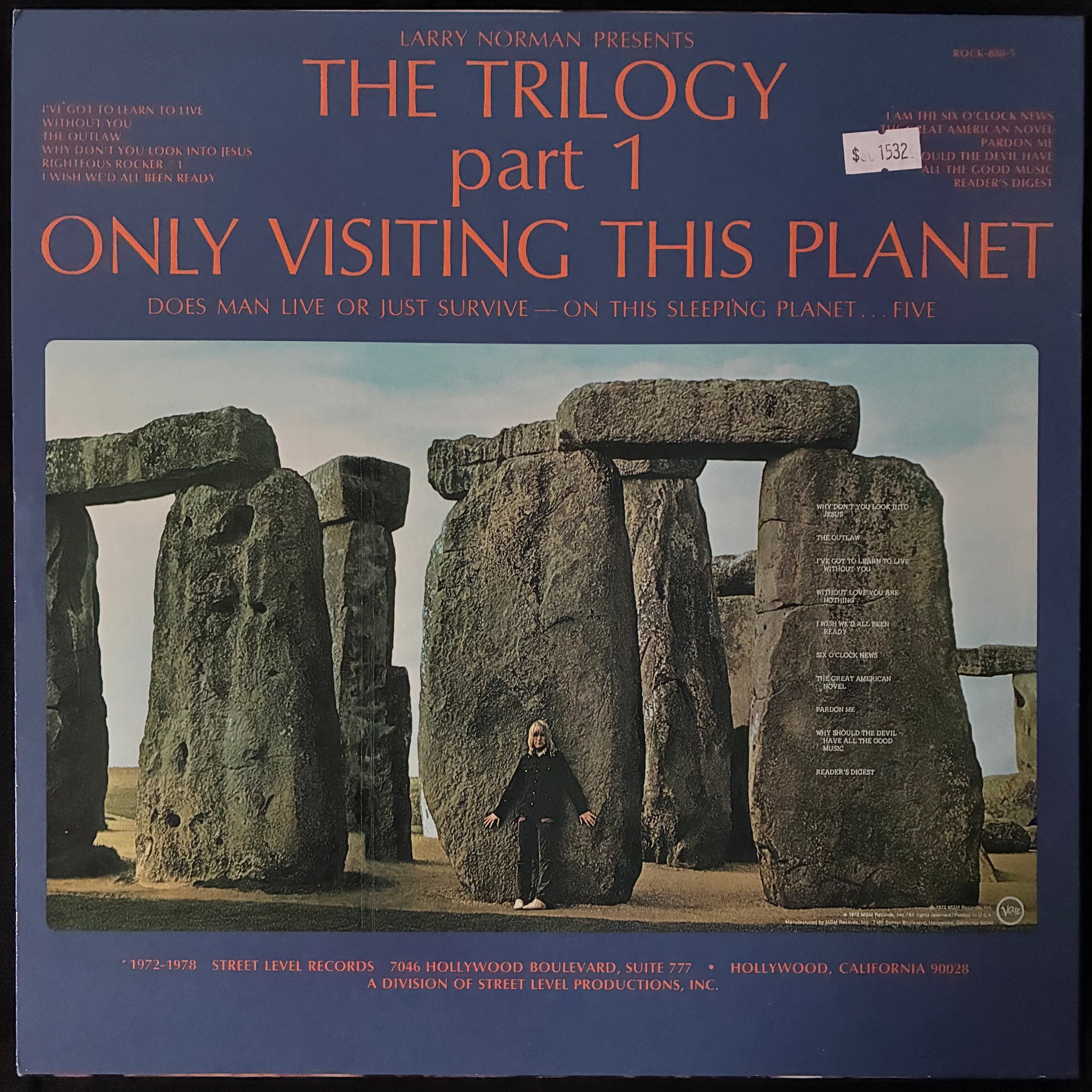 LARRY NORMAN - ONLY VISITING THIS PLANET (USED VINYL US M-/M-)
