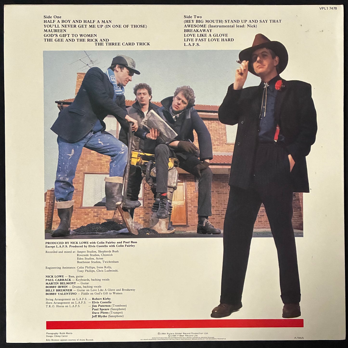NICK LOWE AND HIS COUNTRY OUTFIT - COUNTRY OUTFIT (USED VINYL 1984 AUS M-/M-)