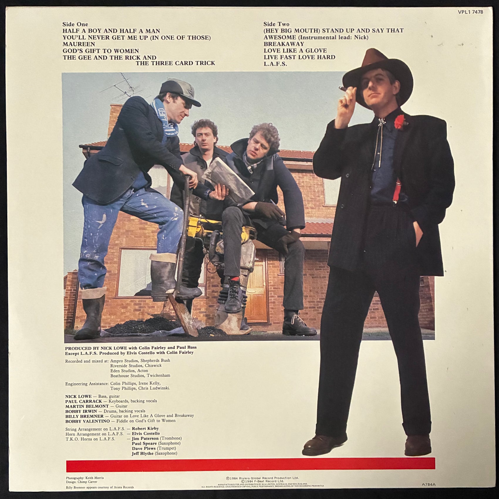 NICK LOWE AND HIS COUNTRY OUTFIT - COUNTRY OUTFIT (USED VINYL 1984 AUS M-/M-)