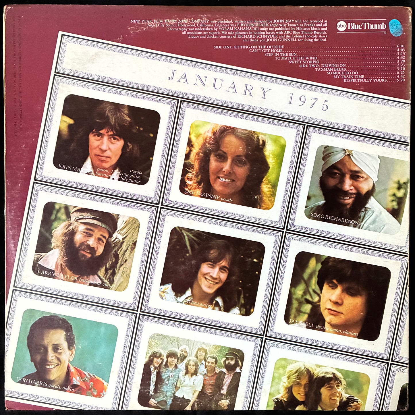 JOHN MAYALL - NEW YEAR NEW BAND NEW COMPANY (USED VINYL 1975 EX+/EX-)