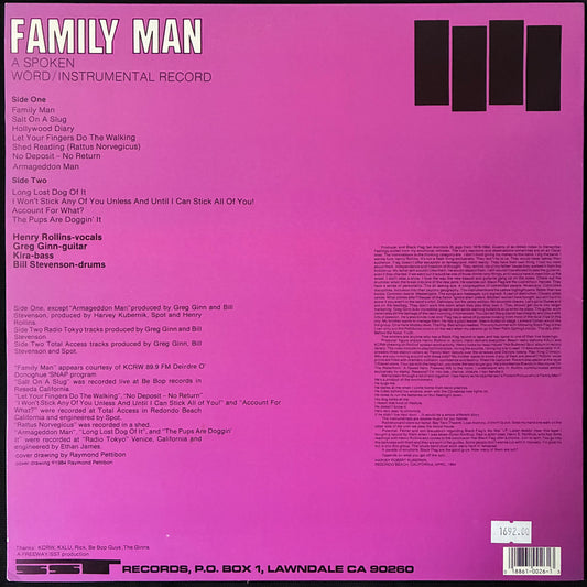 BLACK FLAG - FAMILY MAN (USED VINYL 2008 US EX+/M-)