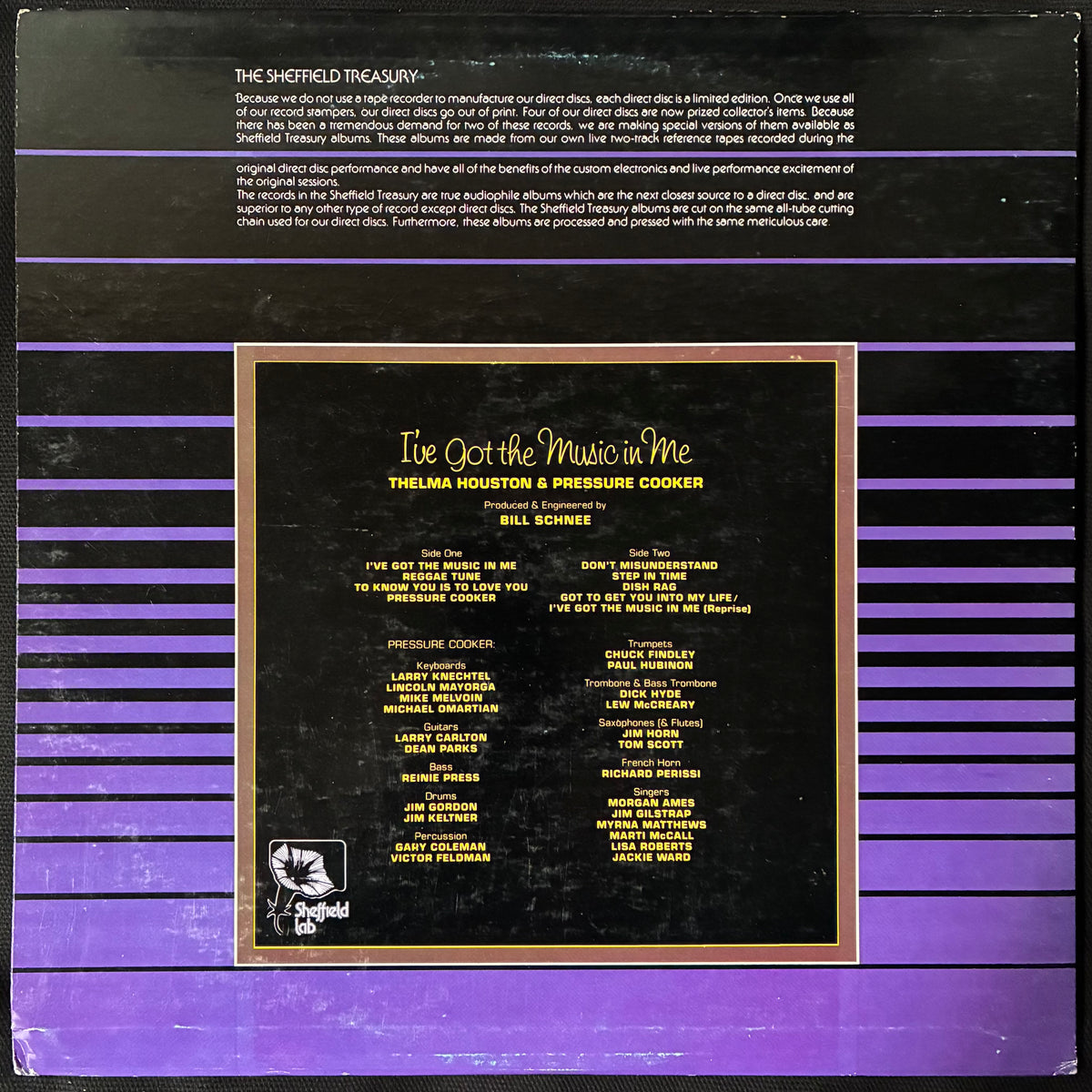 THELMA HOUSTON & PRESSURE COOKER - I'VE GOT THE MUSIC IN ME (SHEFFIELD LAB) (USED VINYL 1982 US M-/EX+)