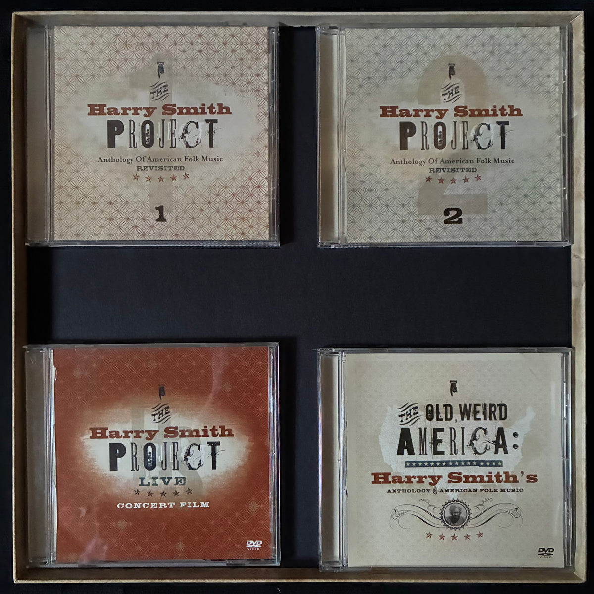 VARIOUS ARTISTS - THE HARRY SMITH PROJECT : ANTHOLOGY OF AMERICAN FOLK MUSIC REVISITED (2CD+2DVD BOX SET) (USED CD 2006 US M-/M-)