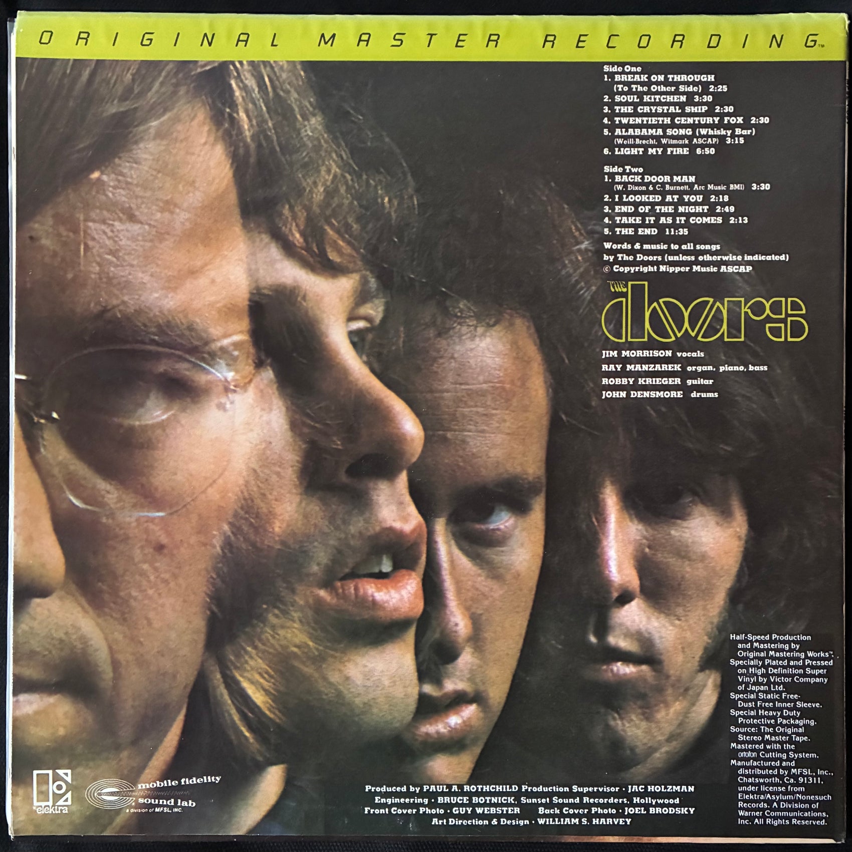 DOORS - SELF TITLED (MFSL) (USED VINYL 1981 US M-/EX+)