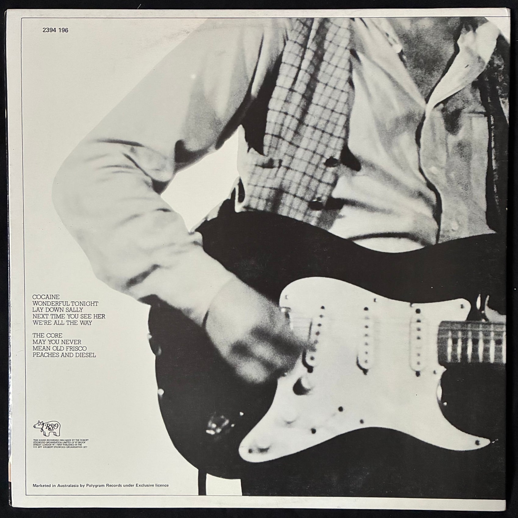ERIC CLAPTON - SLOWHAND (USED VINYL 1977 AUS EX+/EX+)