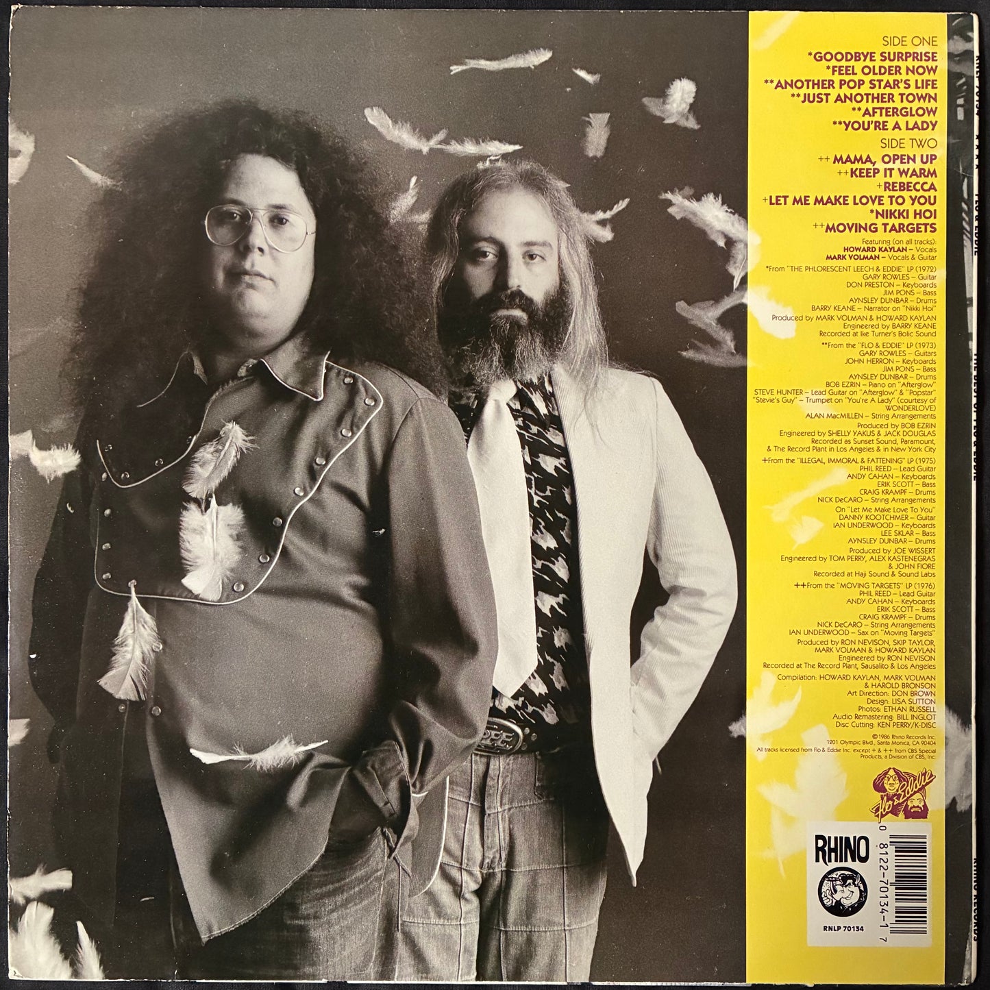 FLO & EDDIE - THE BEST OF FLO & EDDIE (USED VINYL 1986 US M-/M-)