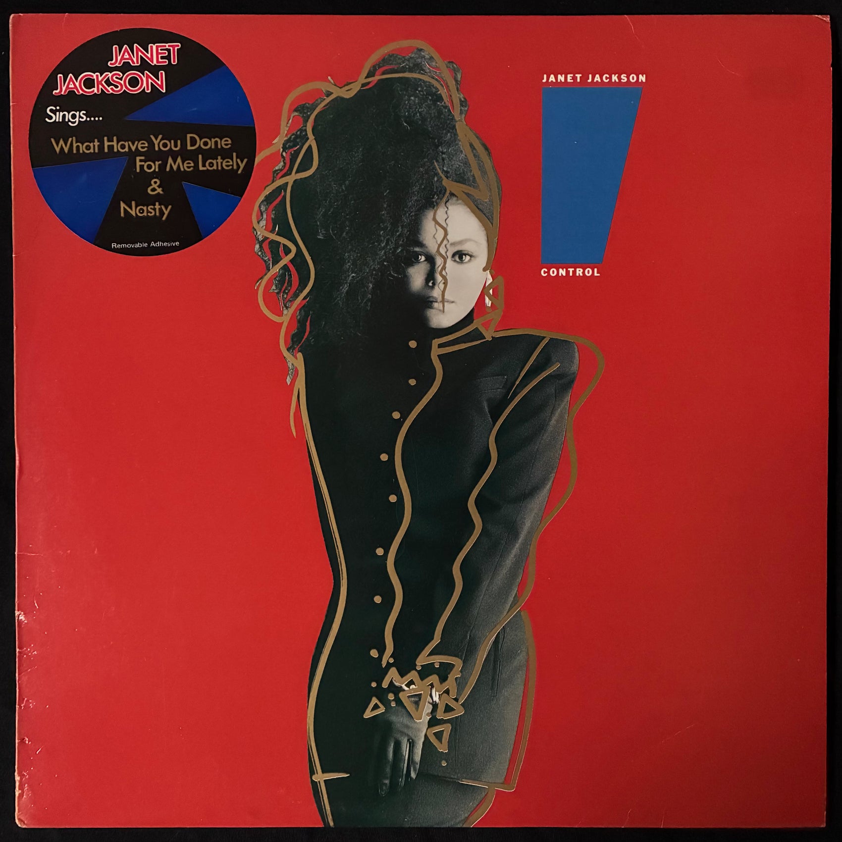 JANET JACKSON - CONTROL (USED VINYL 1986 AUS EX+/EX)