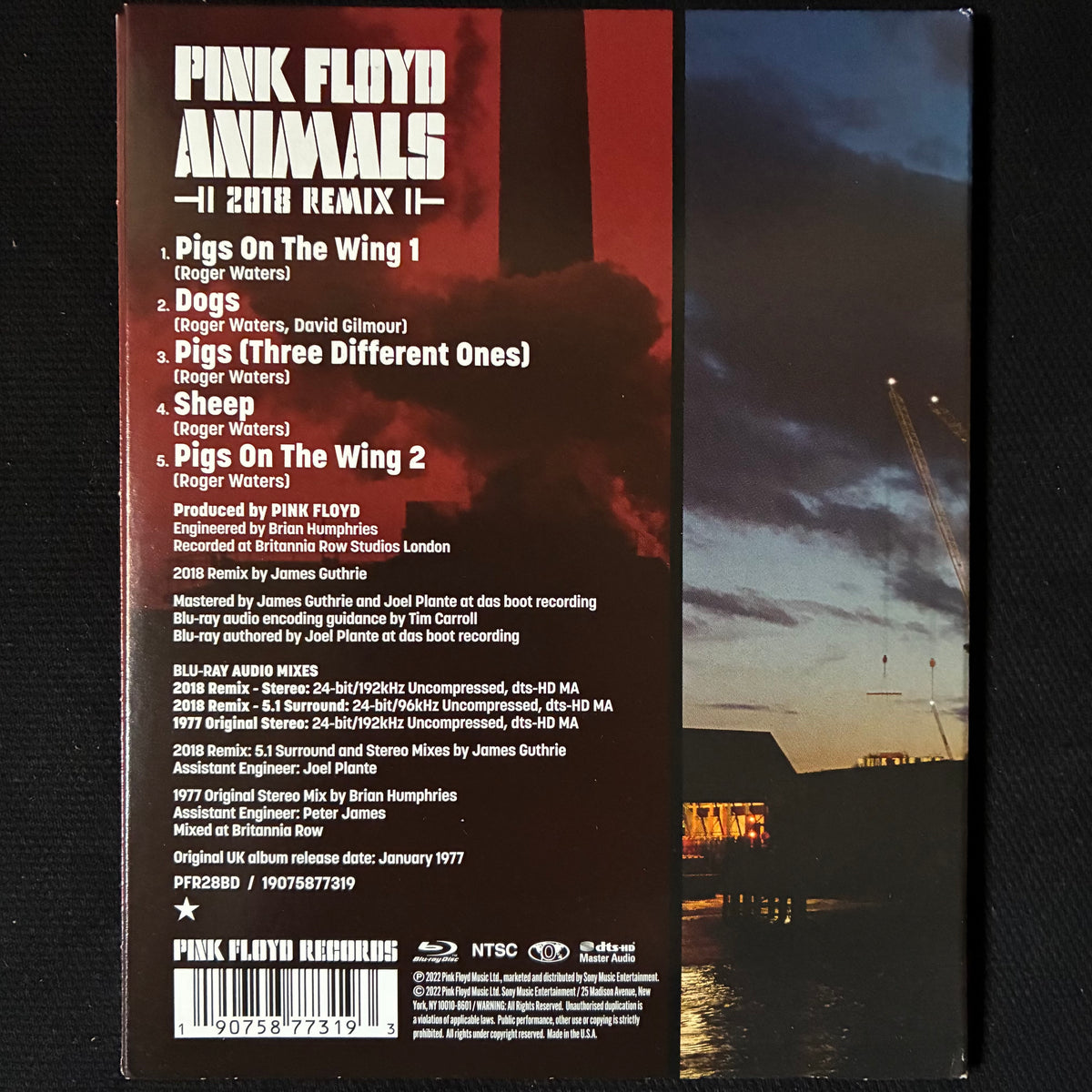 PINK FLOYD - ANIMALS : 2018 REMIX (BLU RAY AUDIO) (USED BLU RAY 2022 US M-/M-)
