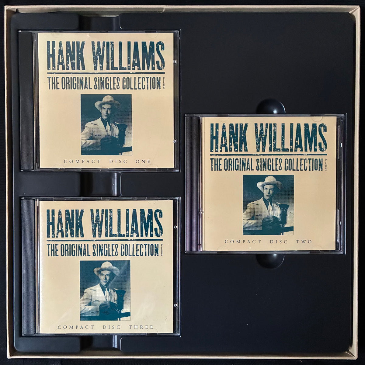 HANK WILLIAMS - THE ORIGINAL SINGLES COLLECTION (3CD BOX SET) (USED CD 1990 US M-/EX)