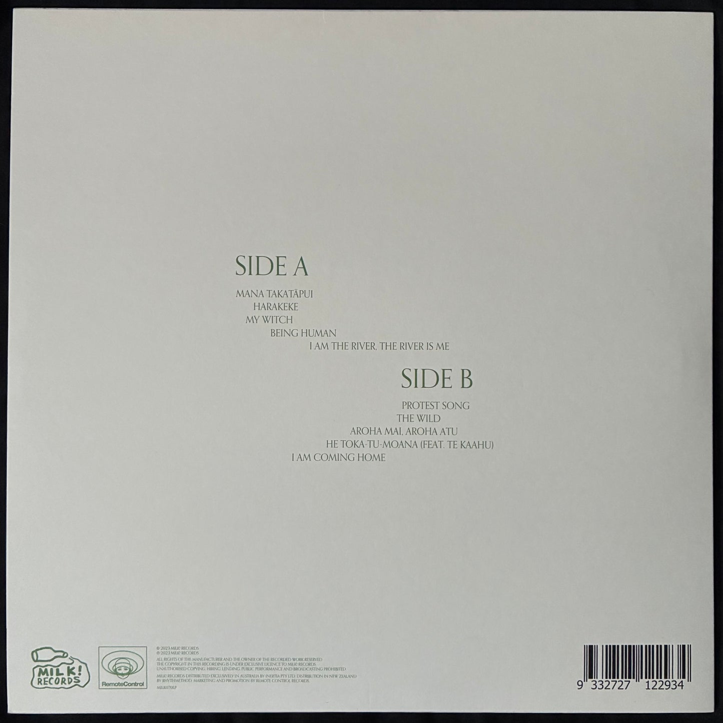 JEN CLOHER - KO AU TE AWA, KO TE AWA KO AU | I AM THE RIVER, THE RIVER IS ME (GREEN COLOUR) (USED VINYL 2023 AUS M-/M-)
