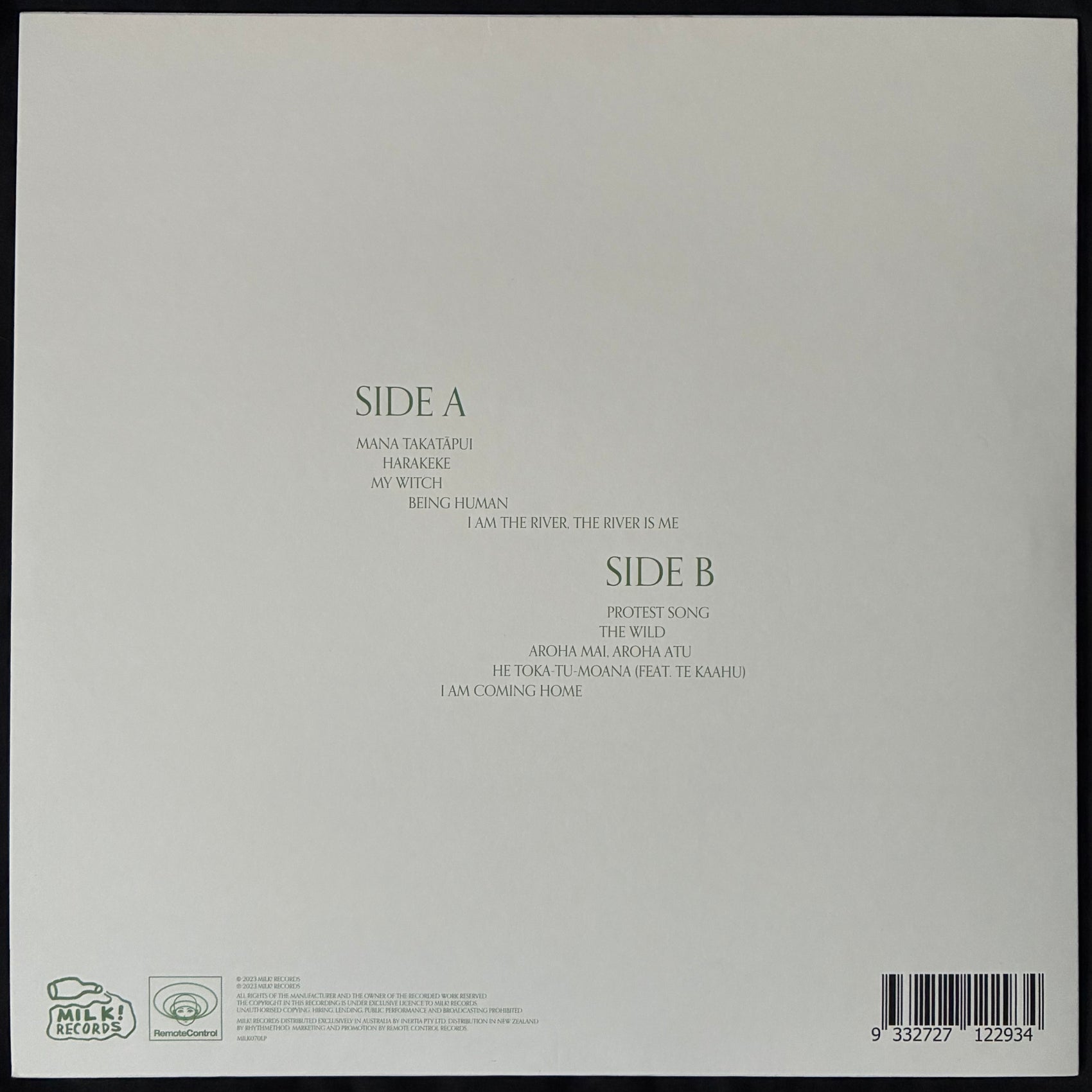 JEN CLOHER - KO AU TE AWA, KO TE AWA KO AU | I AM THE RIVER, THE RIVER IS ME (GREEN COLOUR) (USED VINYL 2023 AUS M-/M-)