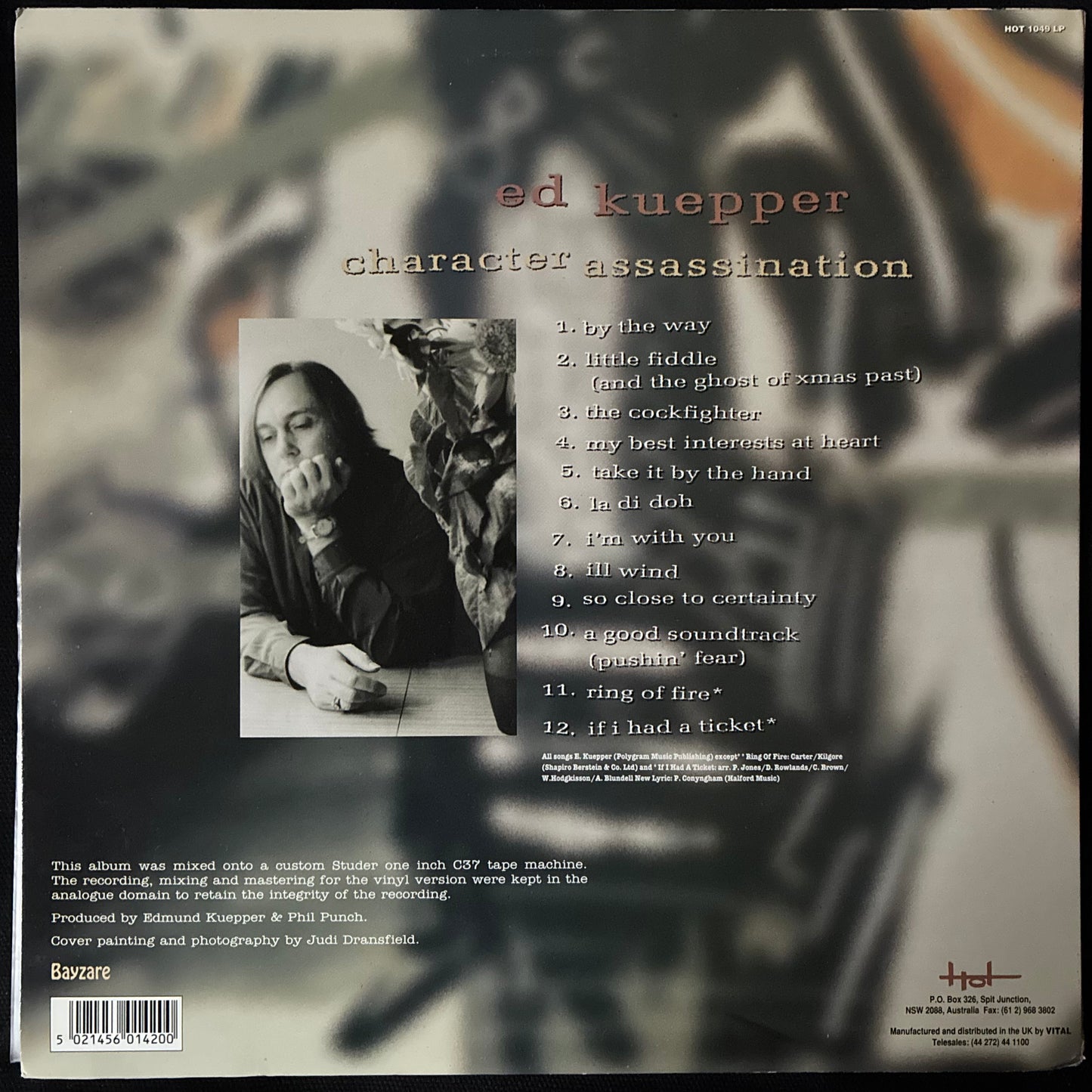 ED KUEPPER - CHARACTER ASSASSINATION (2LP) (WHITE MARBLED) (USED VINYL 1994 UK M-/M-)