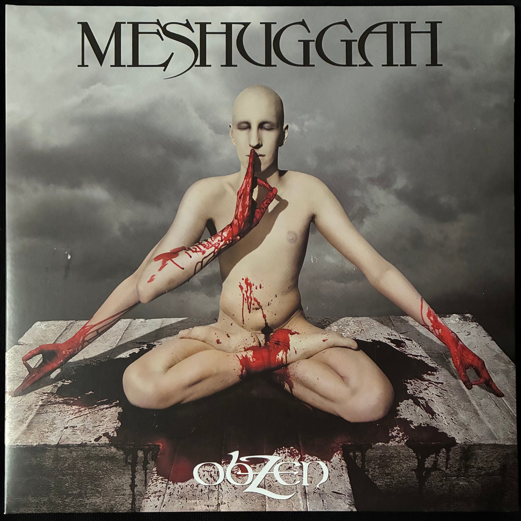 MESHUGGAH - OBZEN (2LP) (WHITE/BLUE SPLATTER) (USED VINYL 2023 EU M-/M-)