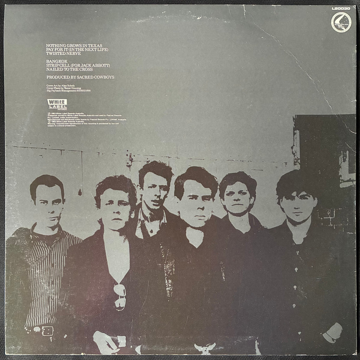 SACRED COWBOYS - SACRED COWBOYS (MLP) (USED VINYL 1983 AUS M-/EX+)