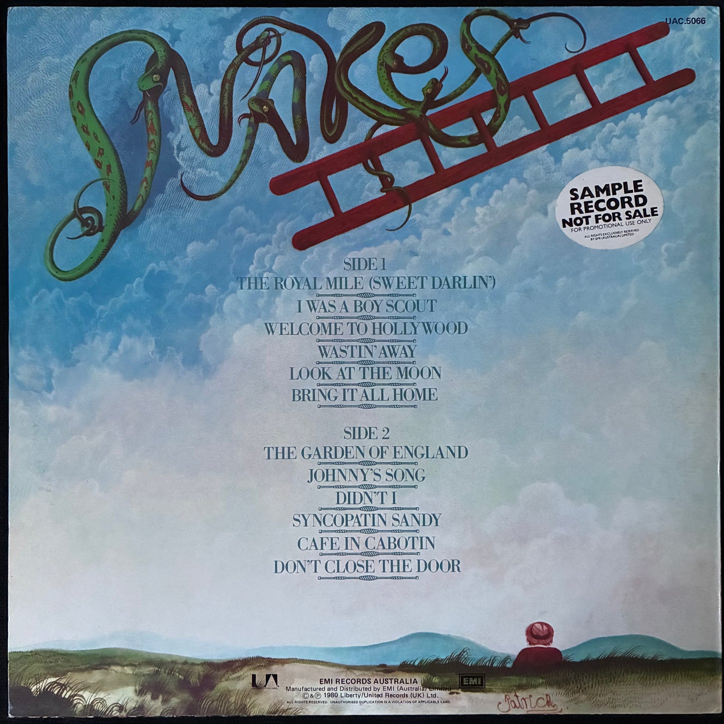 GERRY RAFFERTY - SNAKES AND LADDERS (USED VINYL 1980 AUS M-/M-)