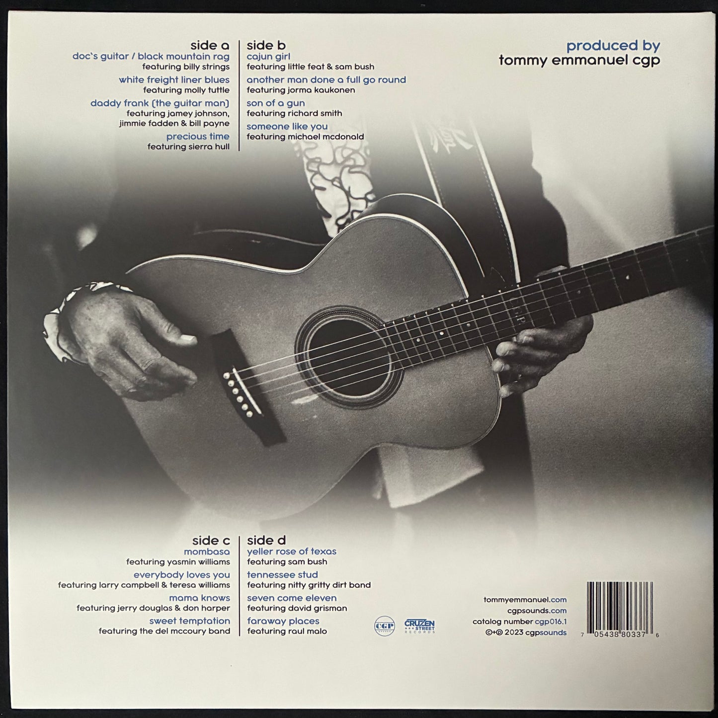 TOMMY EMMANUEL CGP - ACCOMPLICE TWO (2LP) (USED VINYL 2023 US M-/M-)