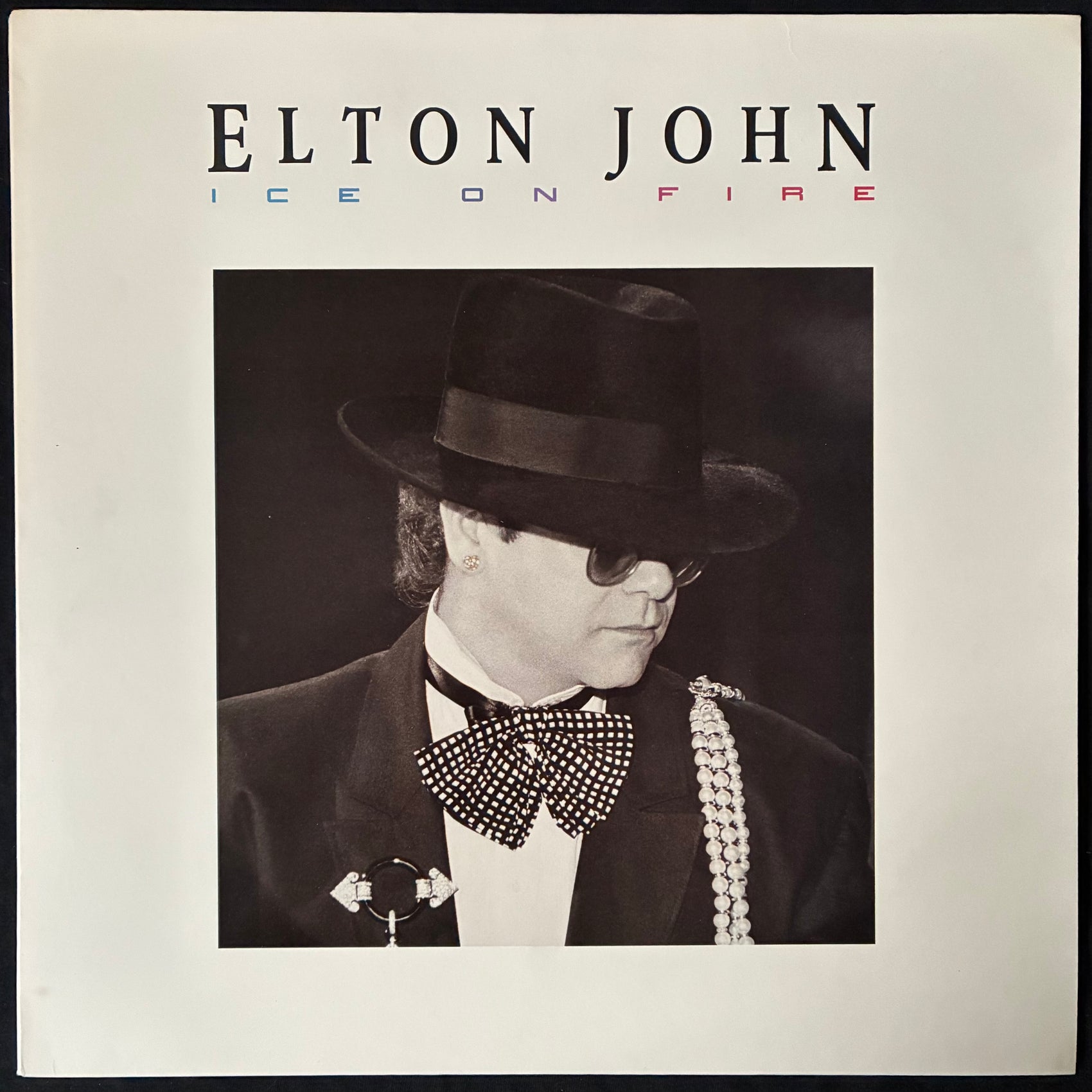 ELTON JOHN - ICE ON FIRE (FIRST PRESSING) (USED VINYL 1985 US M-/M-)