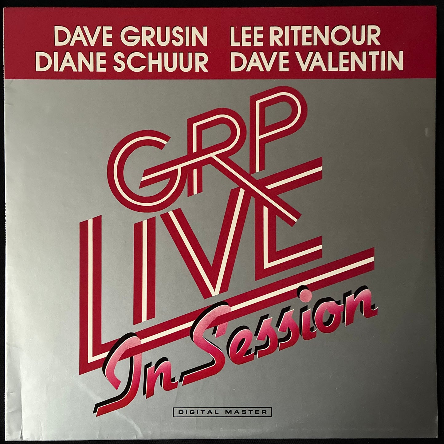GRUSIN RITENOUR SCHUUR VALENTIN - GRP LIVE IN SESSION (USED VINYL 1985 US M-/EX+)