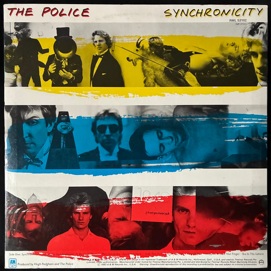 POLICE - SYNCHRONICITY (FIRST PRESSING) (RED COLOURED) (USED VINYL 1984 AUS M-/EX+)
