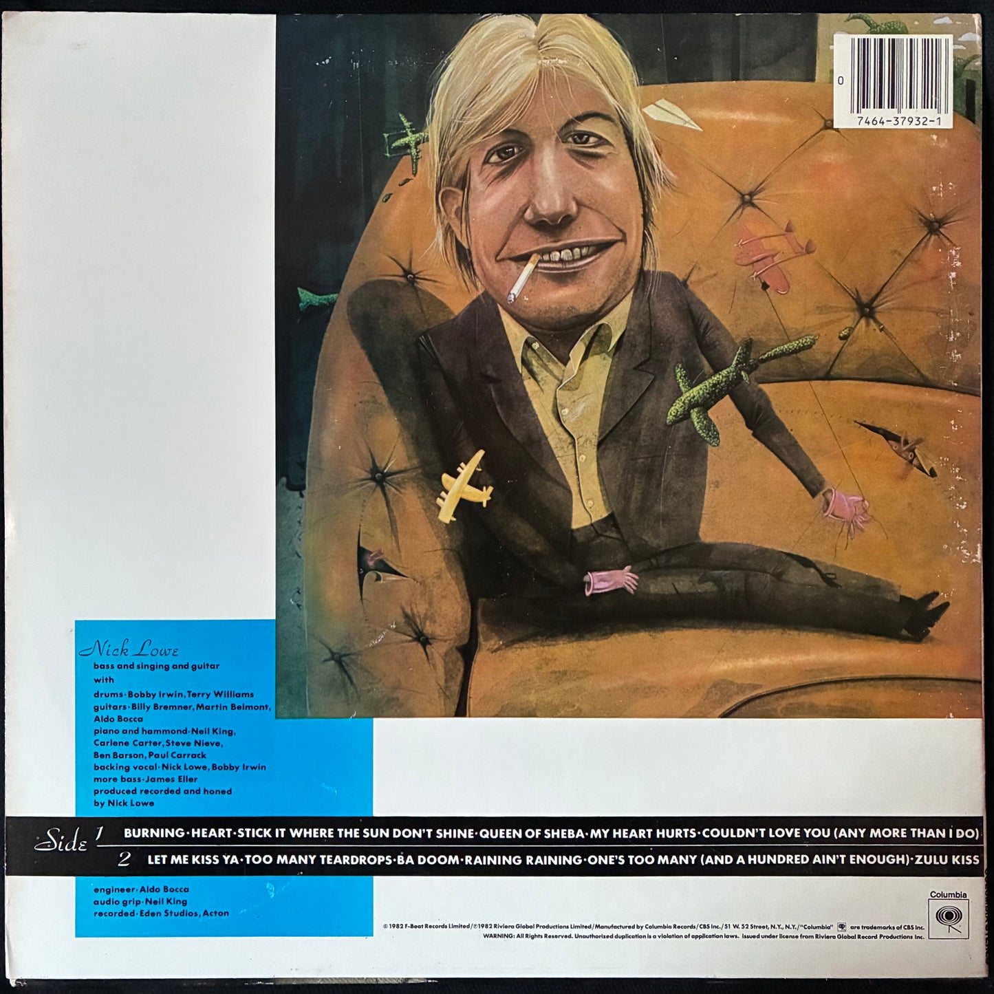 NICK LOWE - NICK THE KNIFE (USED VINYL 1982 US M-/EX)