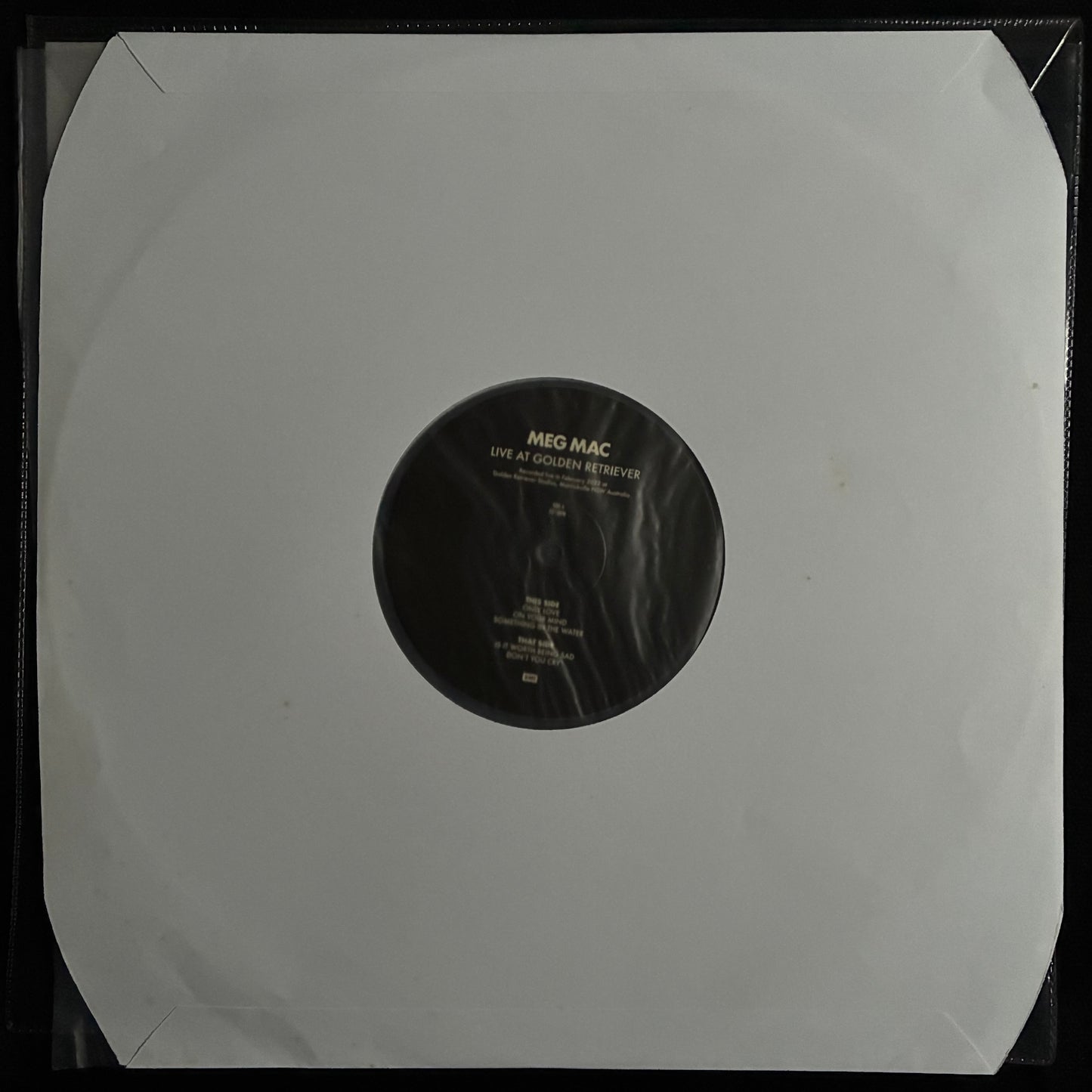 MEG MAC - LIVE AT GOLDEN RETRIEVER (MLP) (CLEAR COLOURED) (USED VINYL 2022 AUS M-)