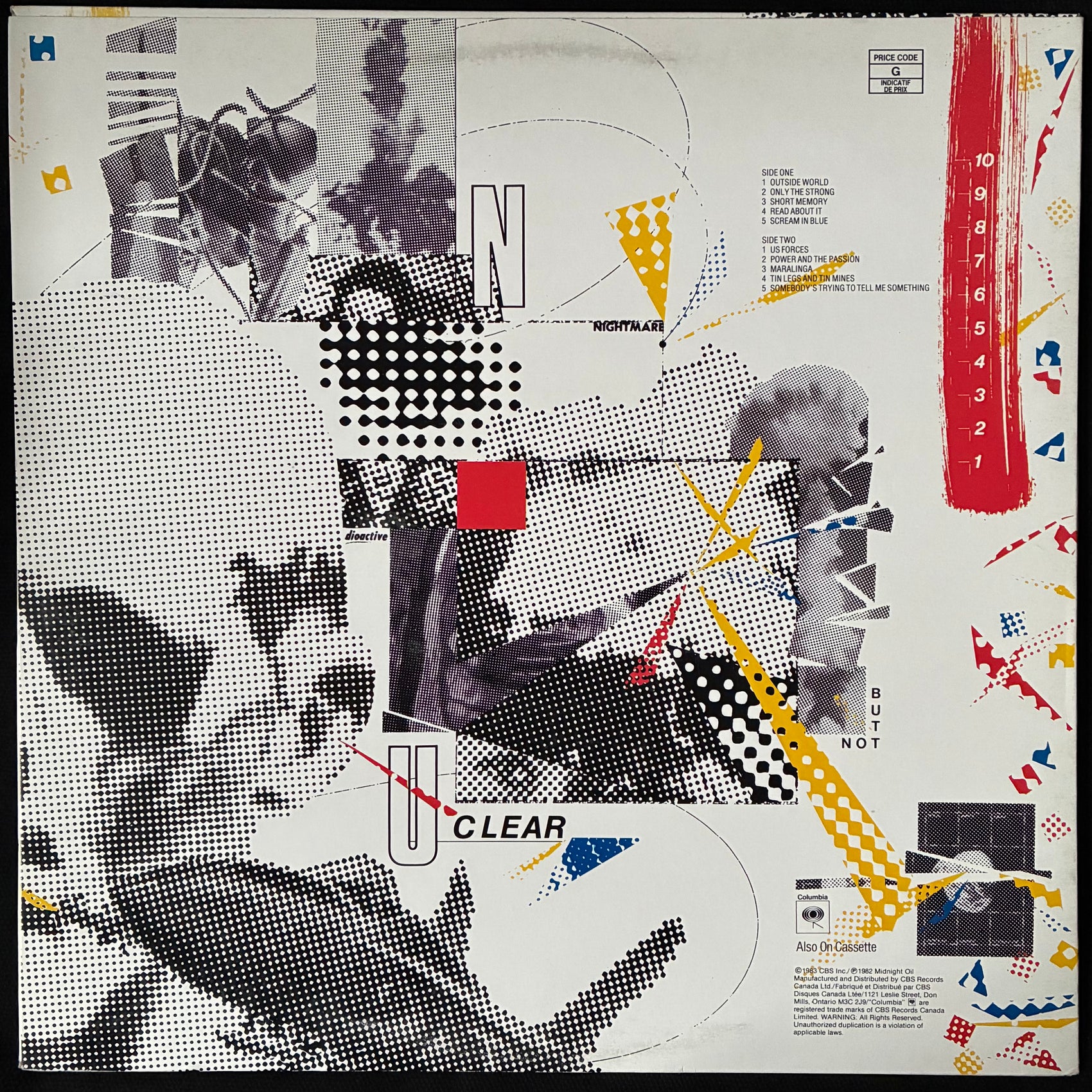 MIDNIGHT OIL - 10,9,8,7,6,5,4,3,2,1 (USED VINYL 1983 CANADA M-/EX)