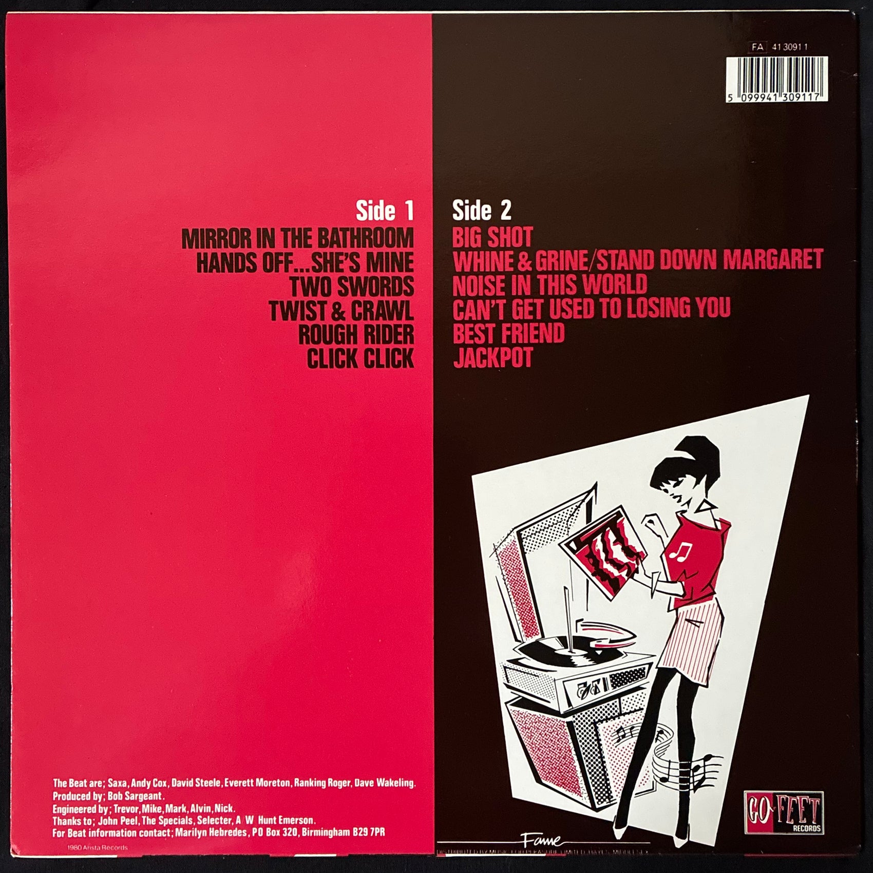 BEAT - I JUST CAN'T STOP IT (USED VINYL 1983 UK M-/M-)
