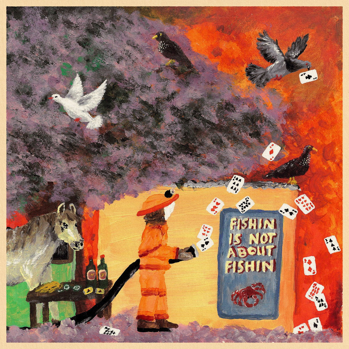 RUBY GILL - FISHING IS NOT ABOUT FISHING (RED COLOURED) VINYL