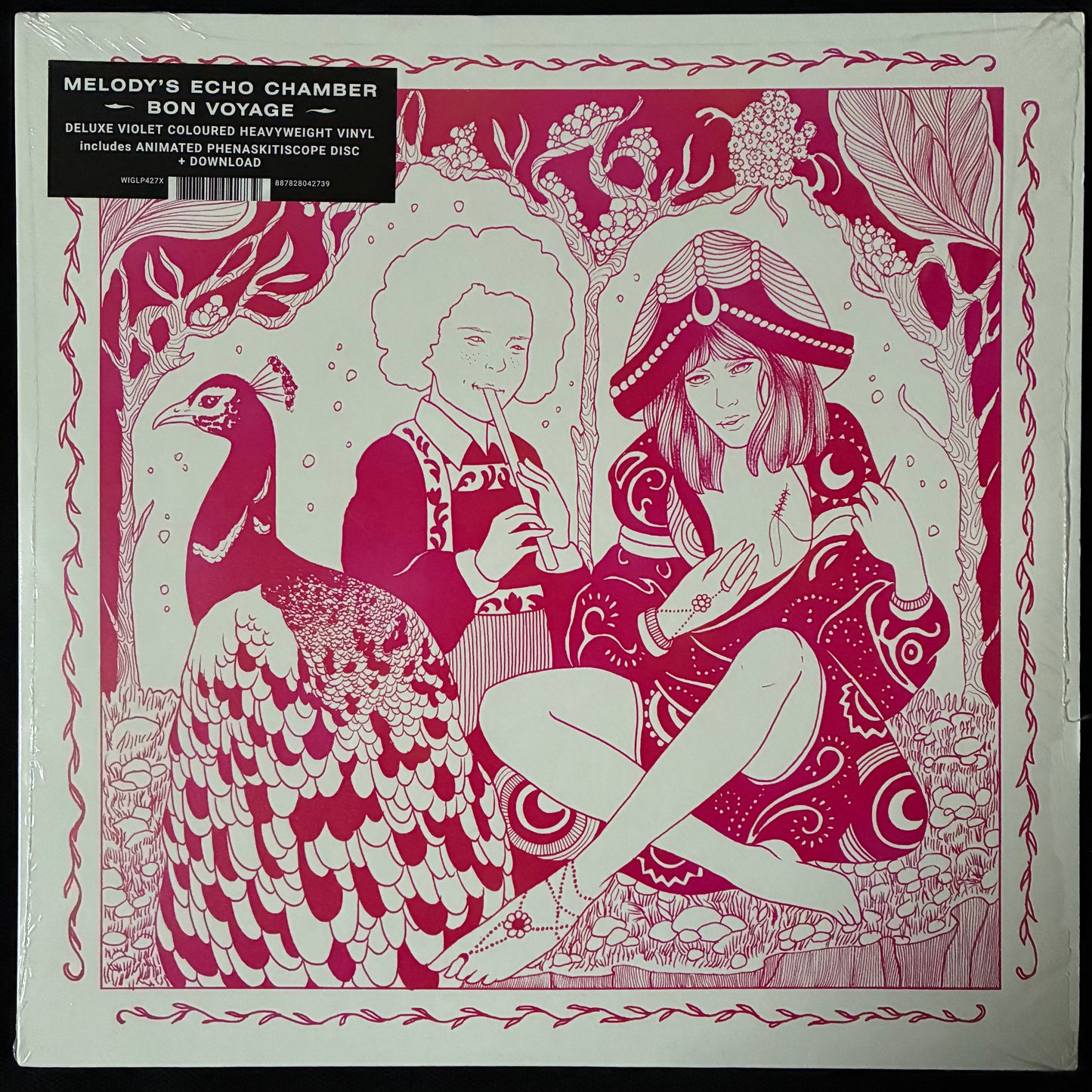 MELODY'S ECHO CHAMBER - BON VOYAGE (TRANSLUCENT VIOLET COLOURED) (USED VINYL 2018 UK/EU M-/M-)