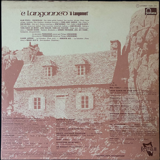 ALAN STIVELL - E LANGONNED (USED VINYL 1975 UK M-/EX)
