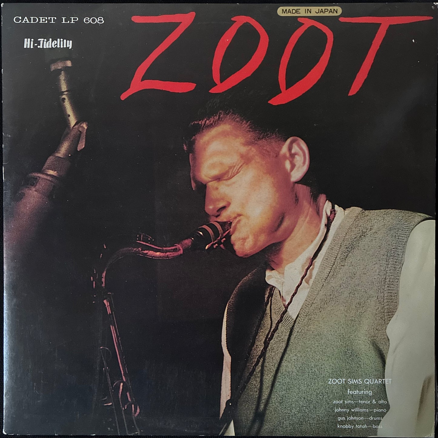 ZOOT SIMS QUARTET - ZOOT (USED VINYL 1983 JAPAN M-/EX-)