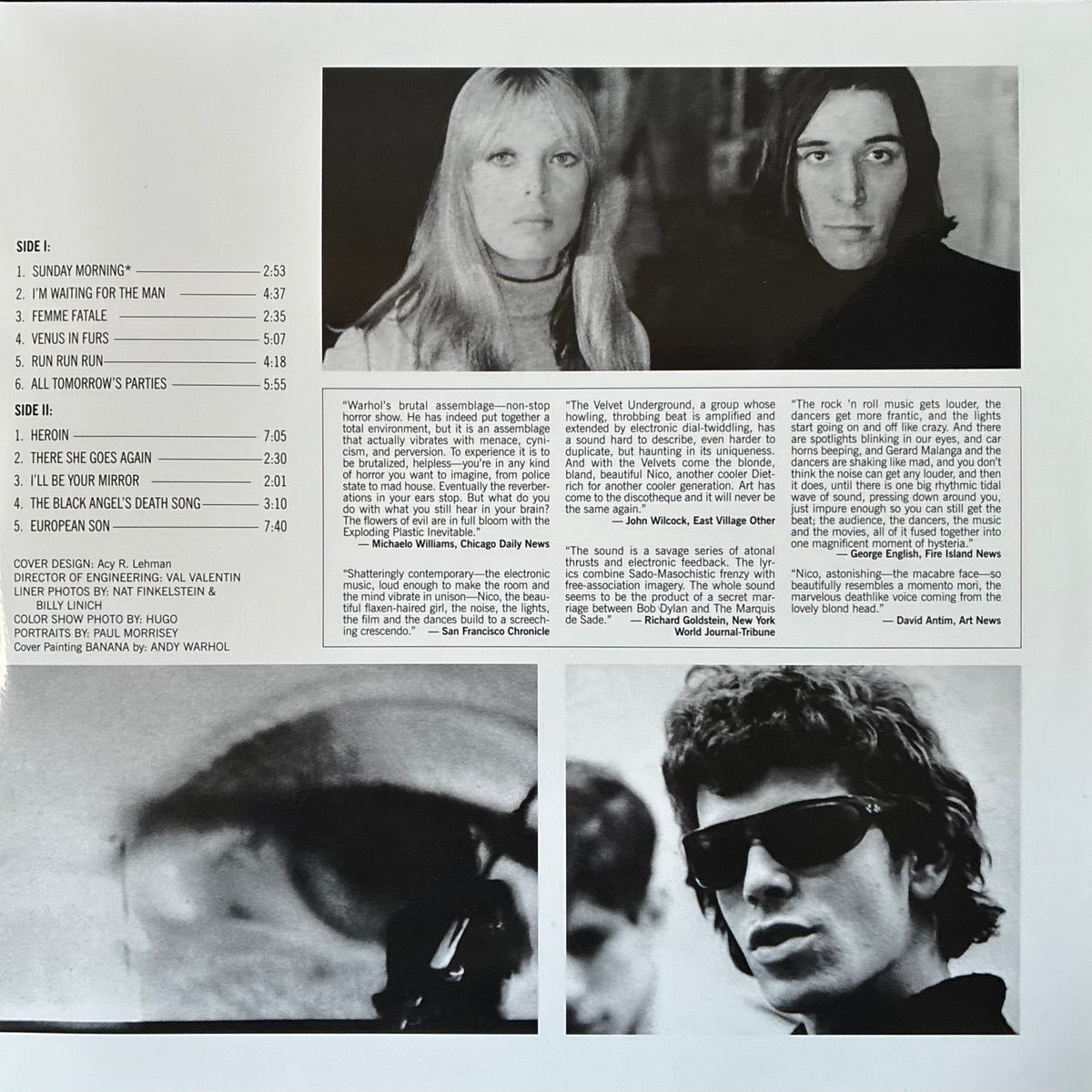 VELVET UNDERGROUND & NICO - THE VELVET UNDERGROUND & NICO (180GM) (USED VINYL 2020 EU M-/M-)