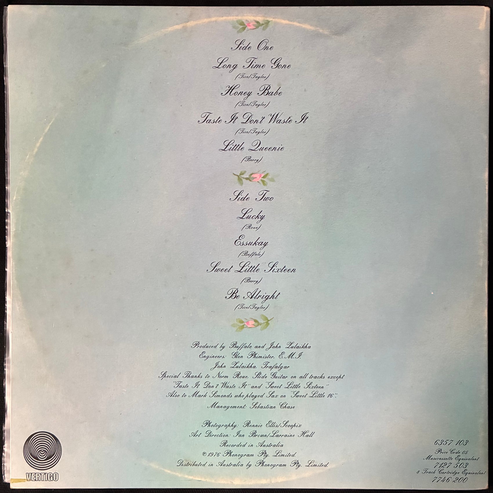 BUFFALO - MOTHER'S CHOICE (USED VINYL 1976 AUS EX-/EX-)