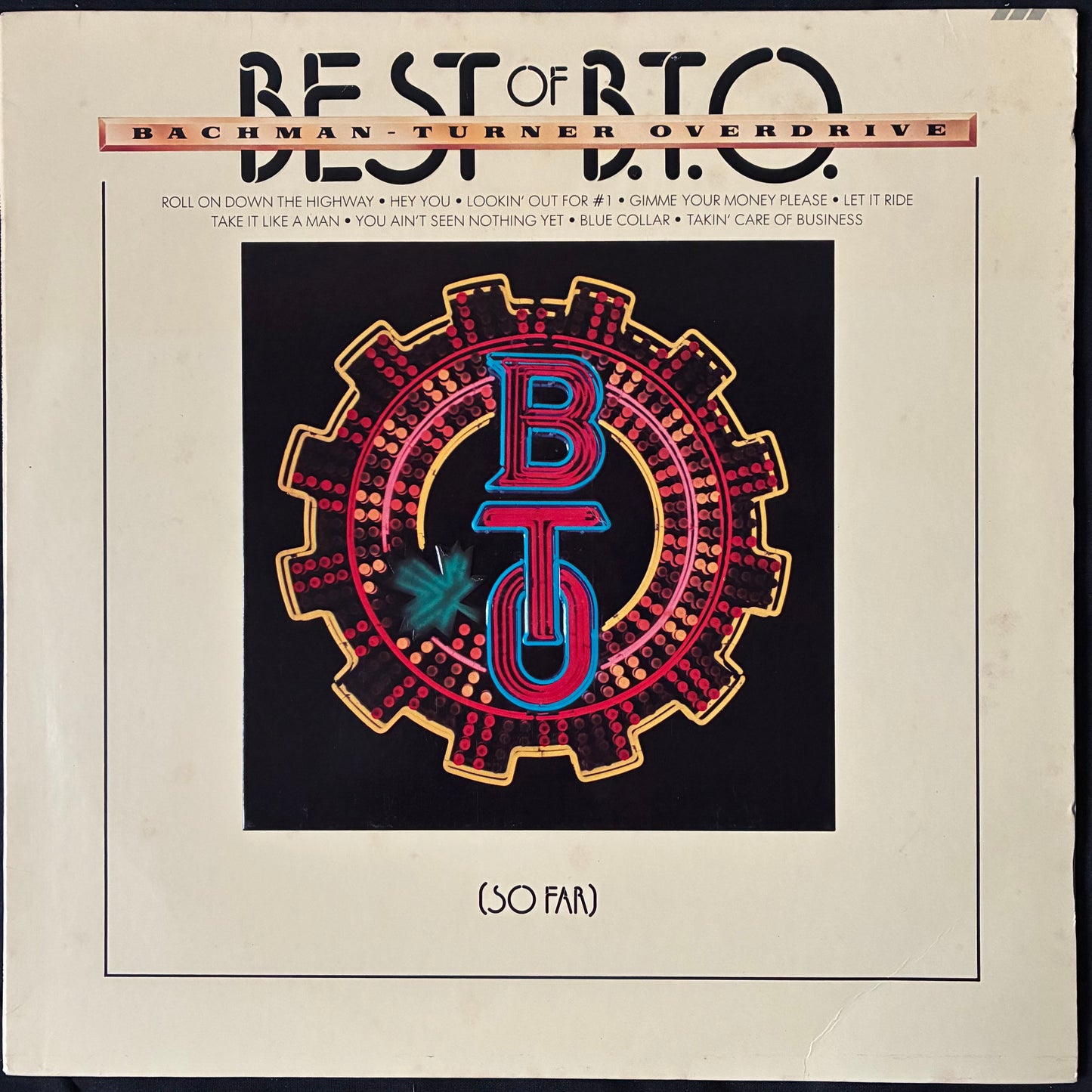 BACHMAN-TURNER OVERDRIVE - BEST OF B.T.O. (SO FAR) (USED VINYL 1976 US EX+/EX+)