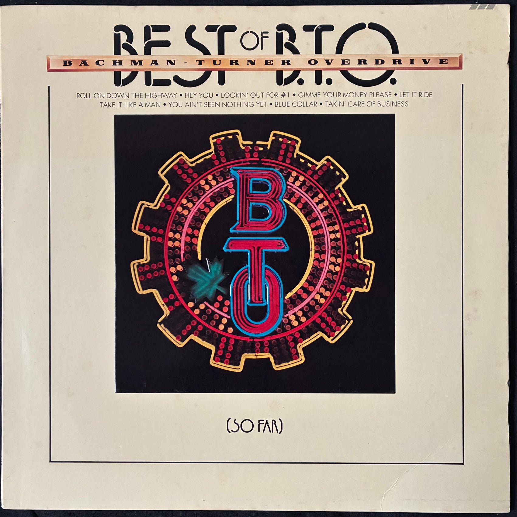 BACHMAN-TURNER OVERDRIVE - BEST OF B.T.O. (SO FAR) (USED VINYL 1976 US EX+/EX+)
