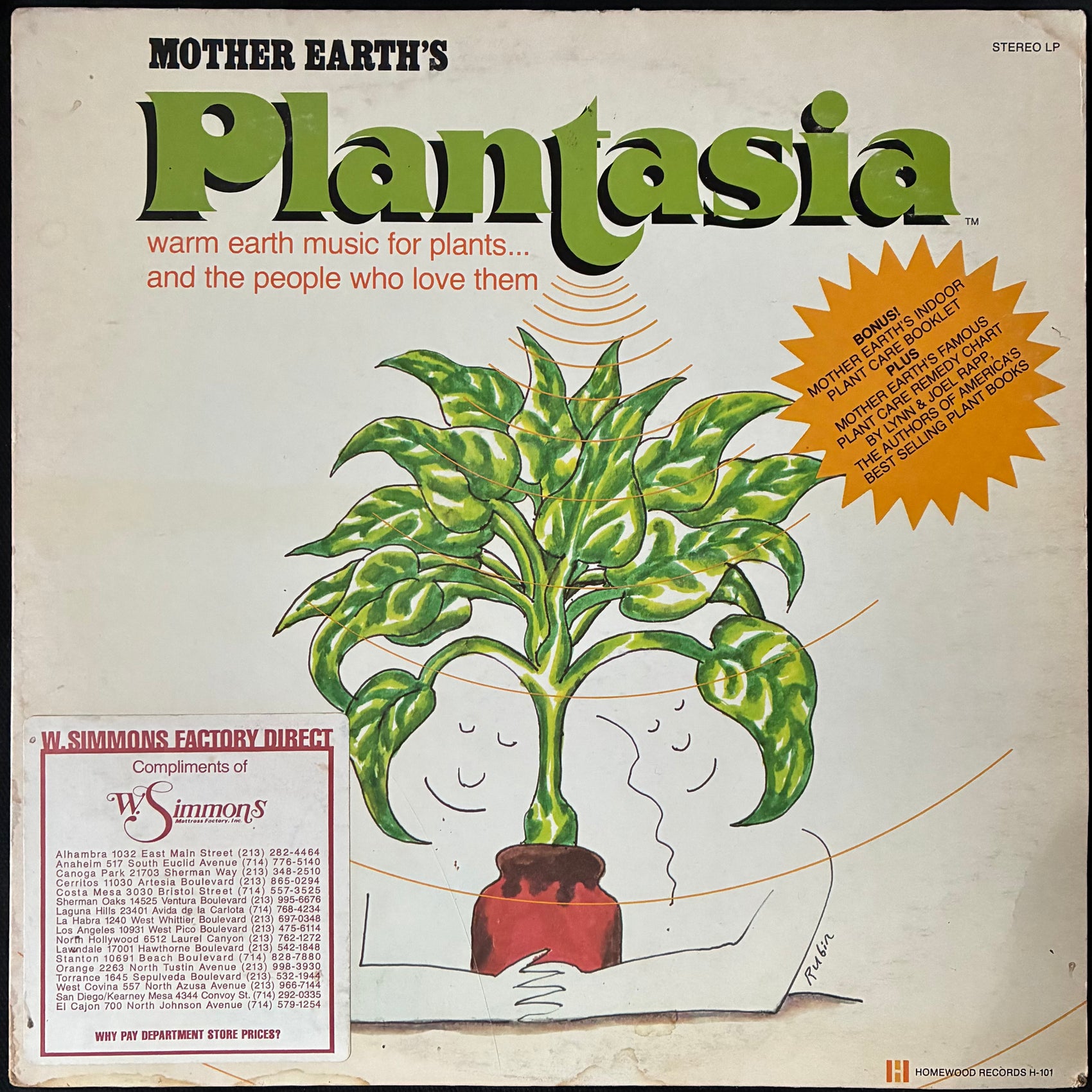 MORT GARSON - MOTHER EARTH'S PLANTASIA (USED VINYL 1978 US EX/VG)