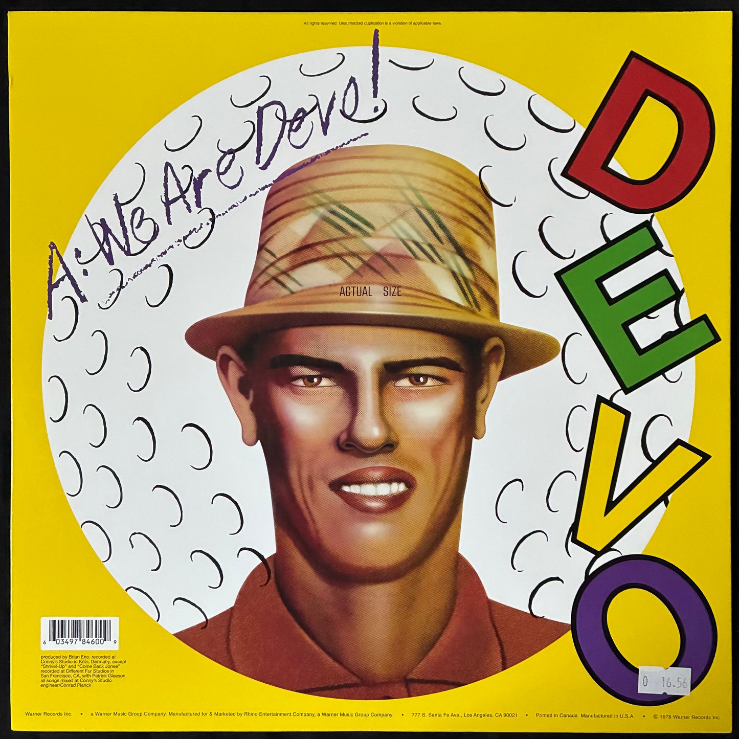 DEVO - Q: ARE WE NOT MEN? A: WE ARE DEVO! (WHITE VINYL) (USED VINYL 2020 US M-/M-)
