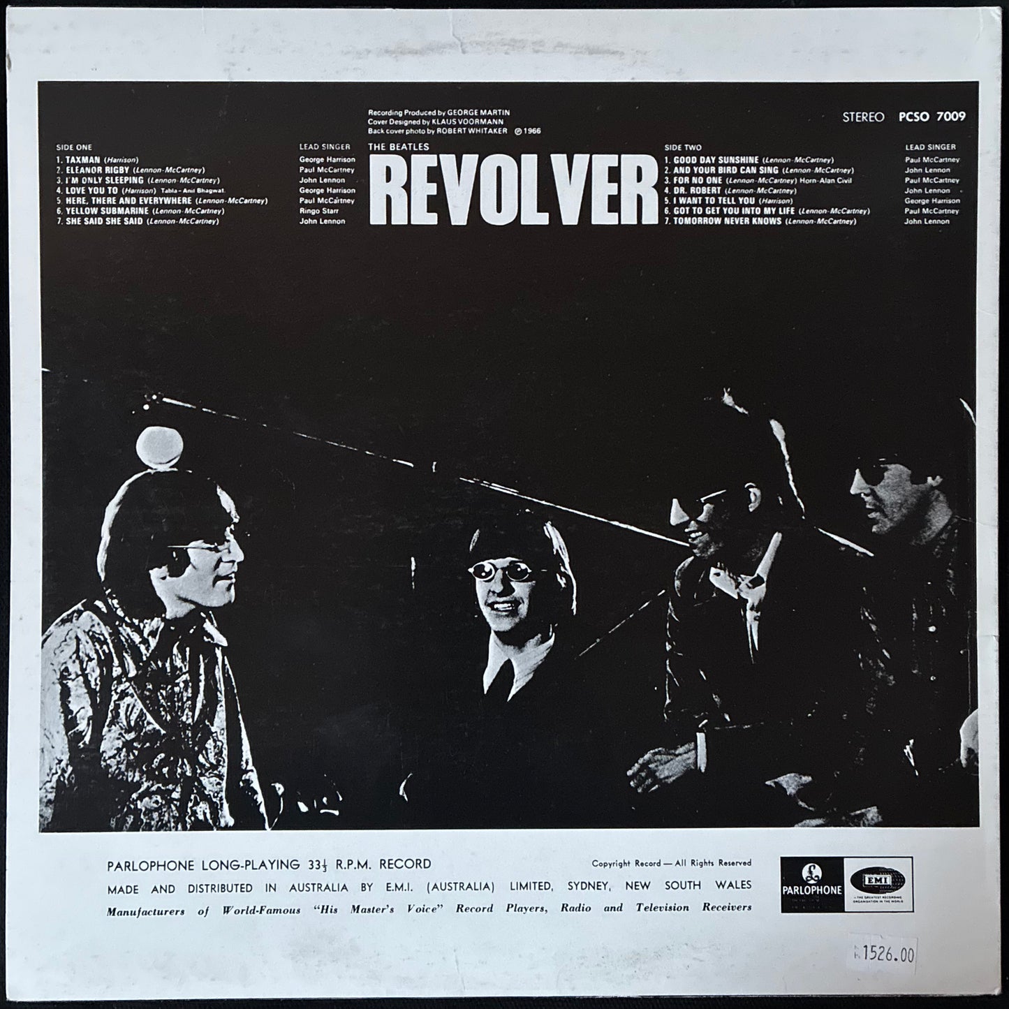 BEATLES - REVOLVER (USED VINYL 1982 AUS M-/EX+)