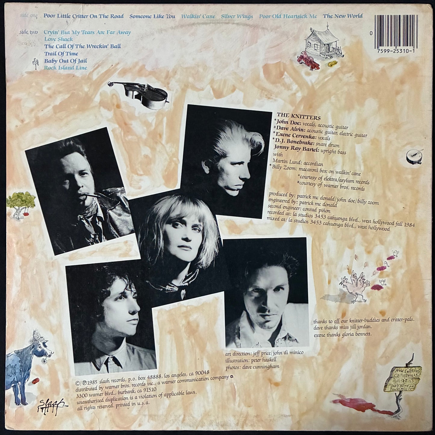 KNITTERS - POOR LITTLE CRITTER ON THE ROAD (USED VINYL 1985 AUS M-/EX)